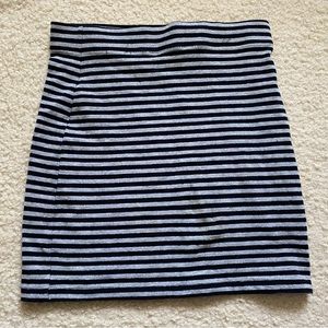 H&M Striped Cloth Stretch Mini Skirt Size 4